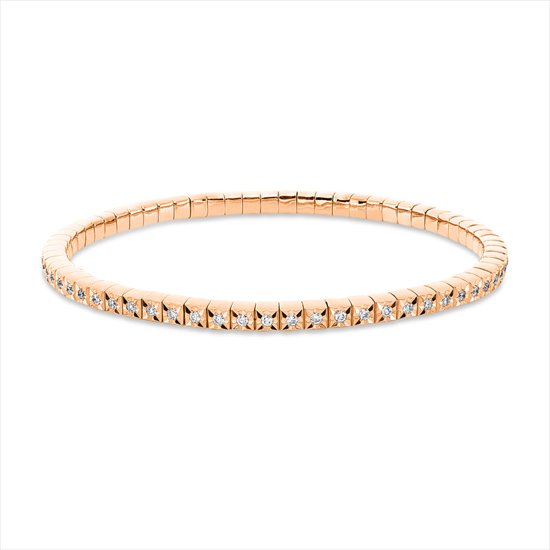 Armband    aus 750/-18 Karat Rotgold mit 65 Diamanten 0