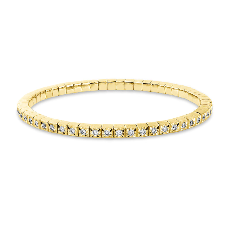 Armband    aus 750/-18 Karat Gelbgold mit 56 Diamanten 1