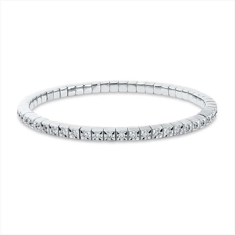 Armband    aus 750/-18 Karat Weißgold mit 56 Diamanten 1