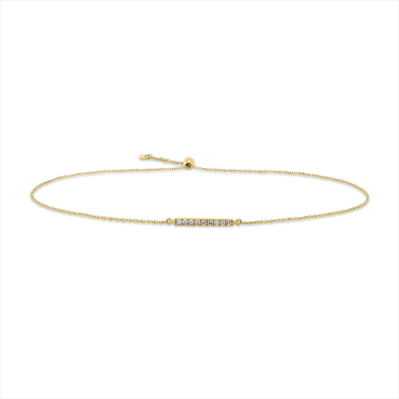 Armband    aus 750/-18 Karat Gelbgold mit 9 Diamanten 0