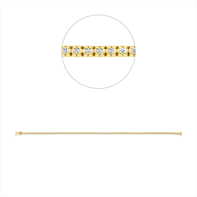 Armband    aus 750/-18 Karat Gelbgold mit 103 Diamanten 0