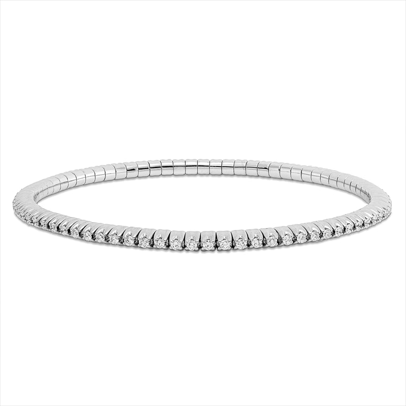 Armband    aus 750/-18 Karat Weißgold mit 77 Diamanten 1