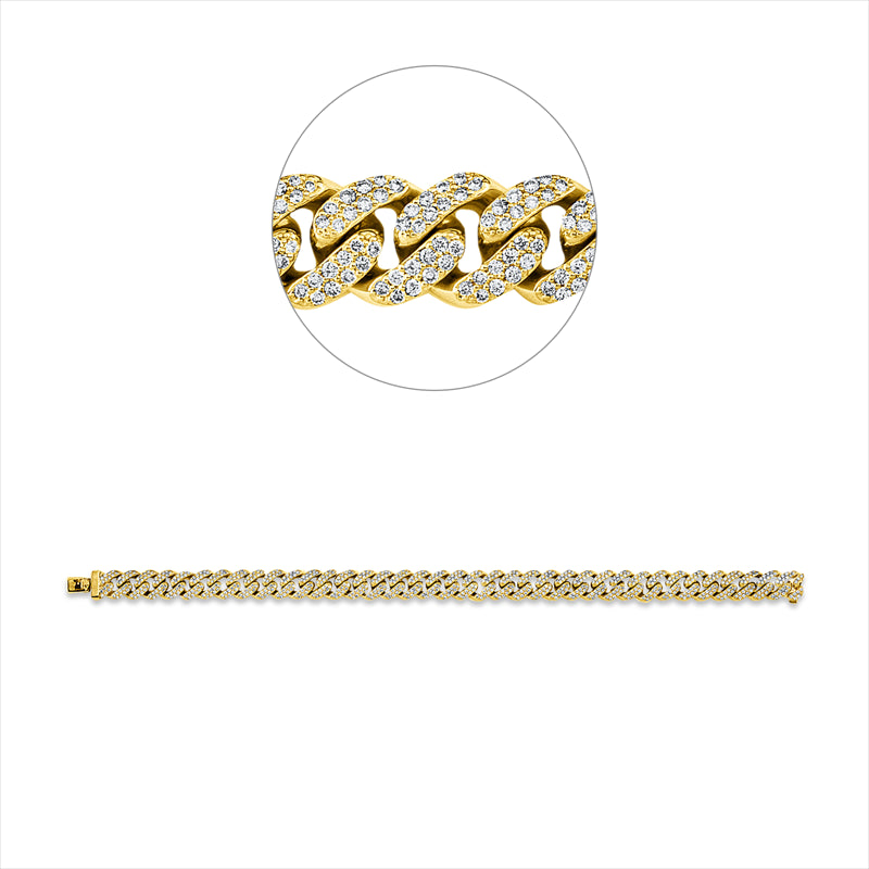 Armband    aus 750/-18 Karat Gelbgold mit 766 Diamanten 3