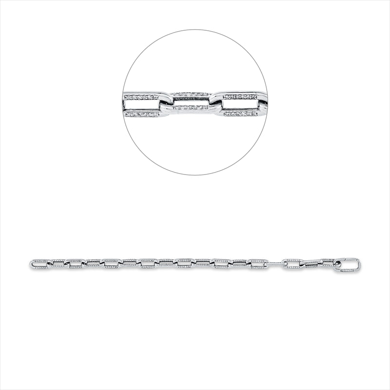 Armband    aus 750/-18 Karat Weißgold mit 420 Diamanten 1