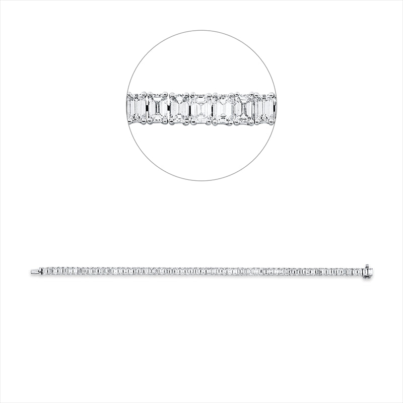 Armband    aus 750/-18 Karat Weißgold mit 64 Diamanten 8