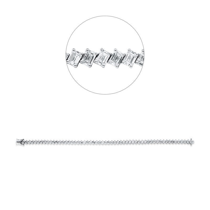 Armband    aus 750/-18 Karat Weißgold mit 56 Diamanten 8