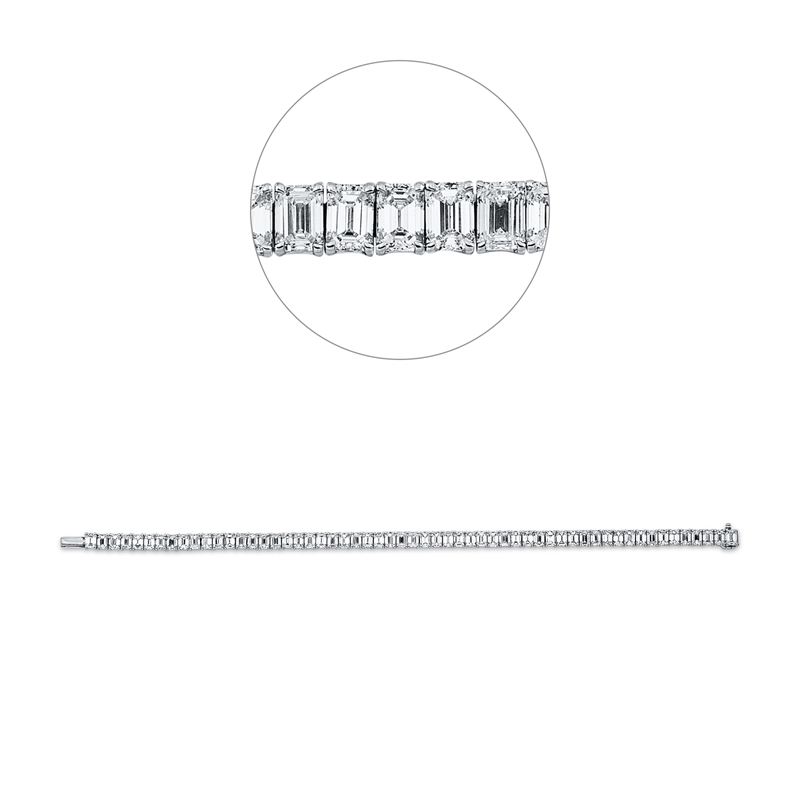 Armband    aus 750/-18 Karat Weißgold mit 57 Diamanten 13
