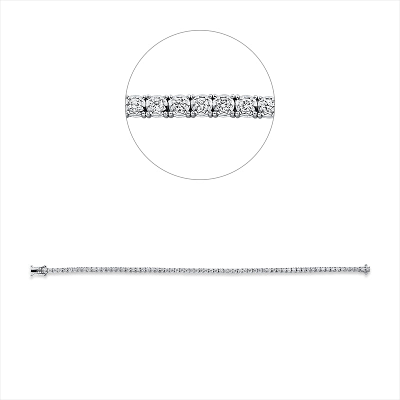 Armband    aus 750/-18 Karat Weißgold mit 67 Diamanten 1