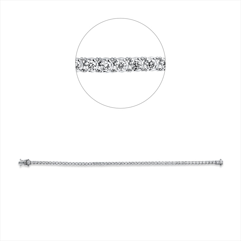 Armband    aus 750/-18 Karat Weißgold mit 59 Diamanten 1
