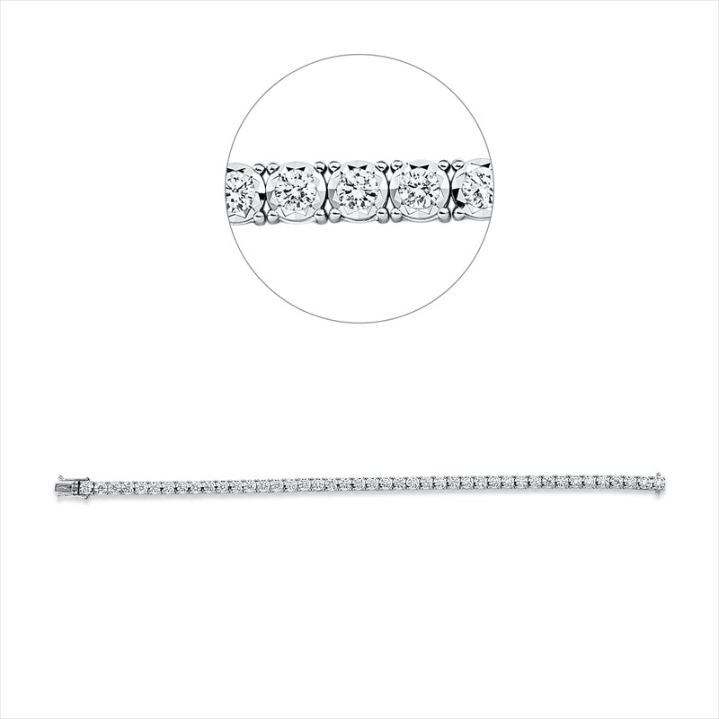 Armband    aus 750/-18 Karat Weißgold mit 43 Diamanten 3