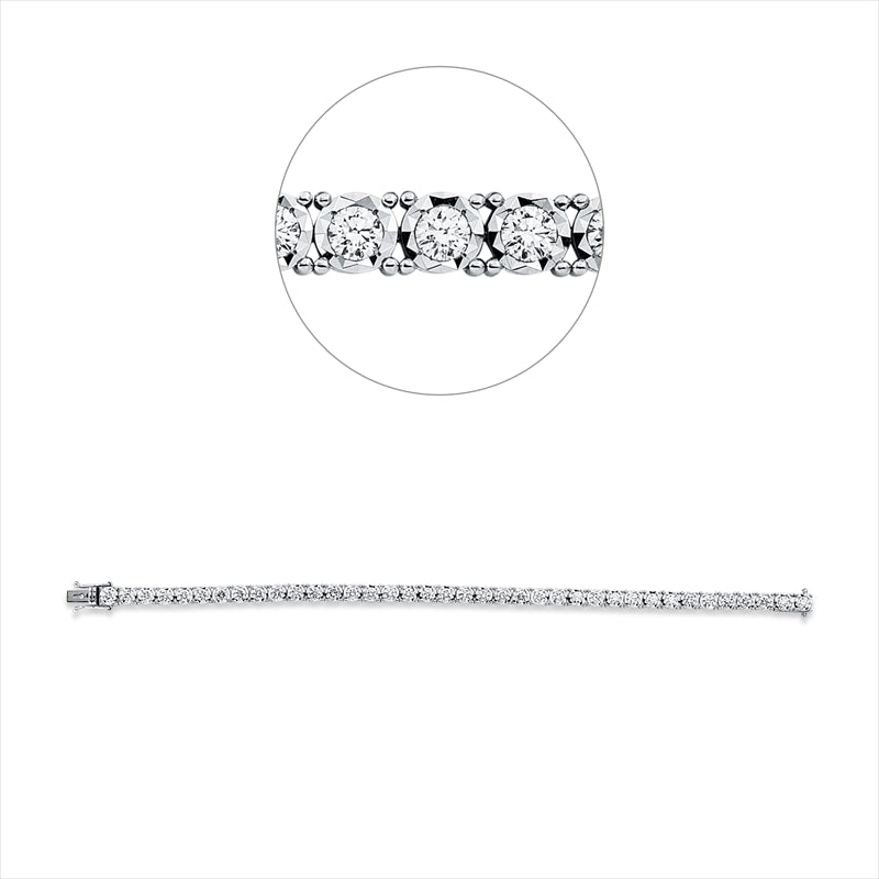 Armband    aus 750/-18 Karat Weißgold mit 38 Diamanten 4