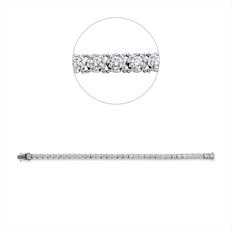 Armband    aus 750/-18 Karat Weißgold mit 35 Diamanten 5