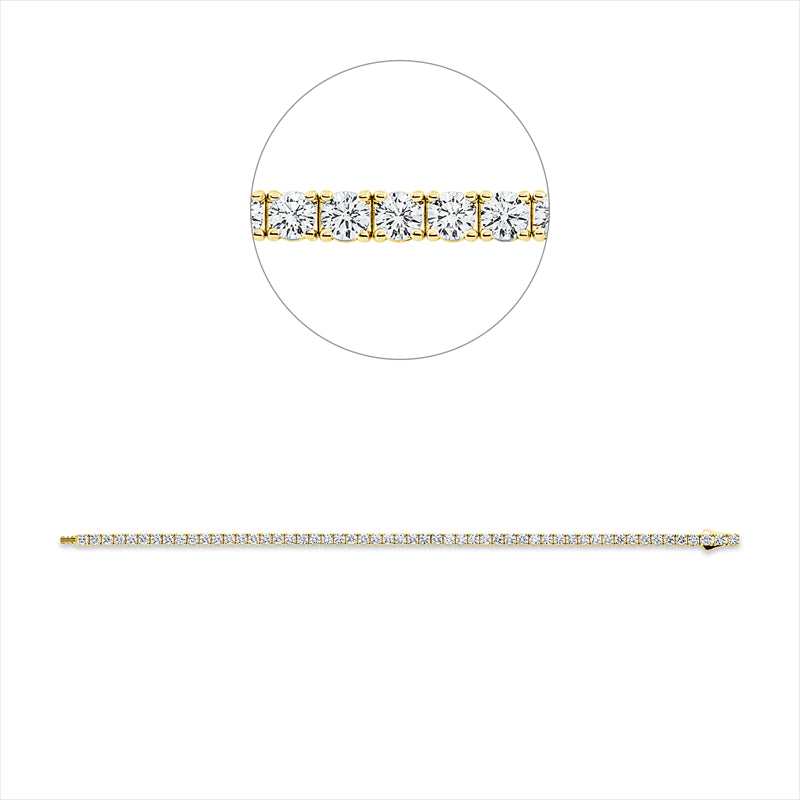 Armband    aus 750/-18 Karat Gelbgold mit 54 Diamanten 4