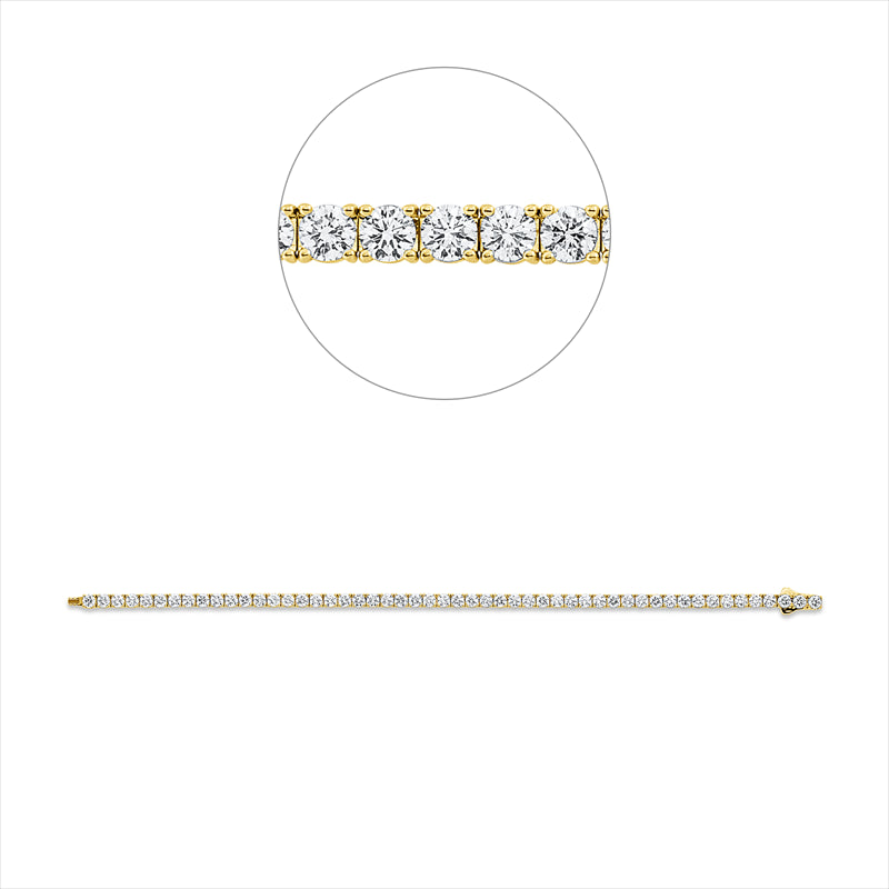 Armband    aus 750/-18 Karat Gelbgold mit 52 Diamanten 6
