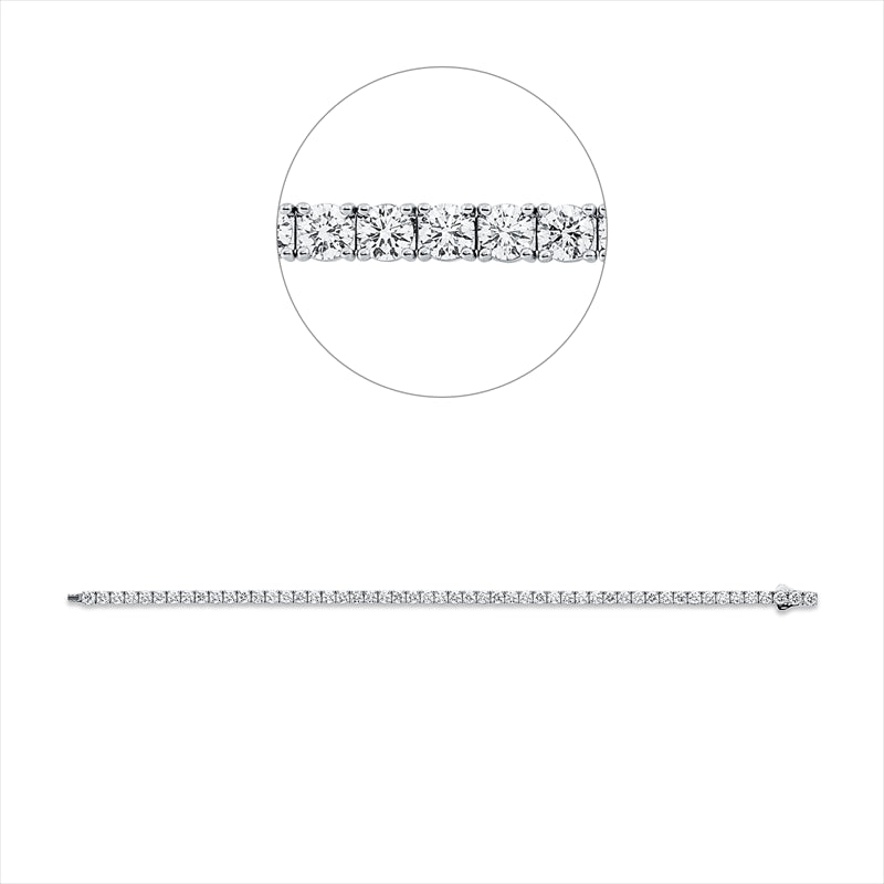 Armband    aus 750/-18 Karat Weißgold mit 52 Diamanten 6