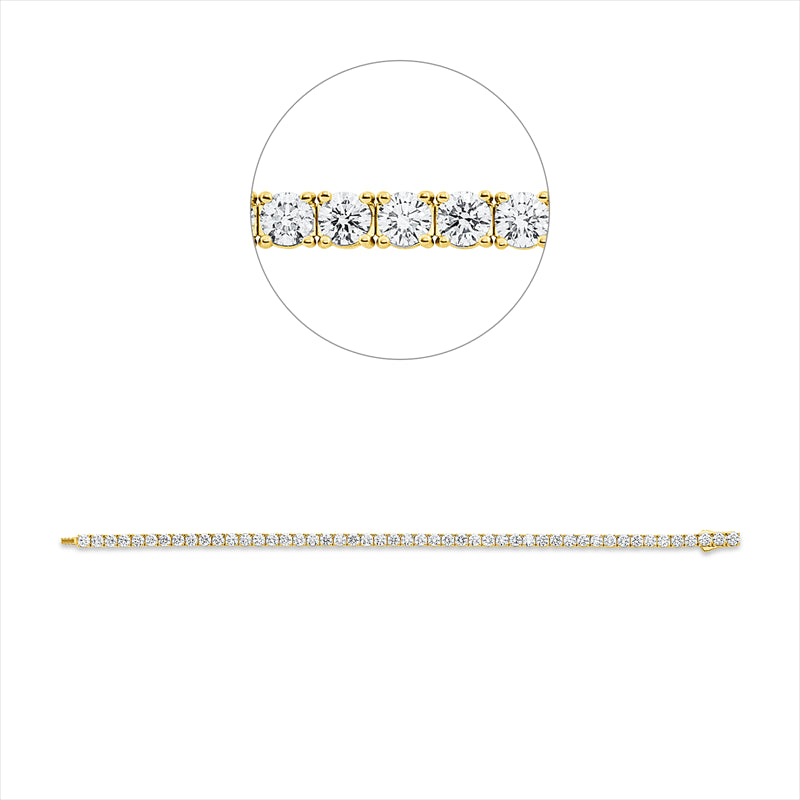 Armband    aus 750/-18 Karat Gelbgold mit 49 Diamanten 6