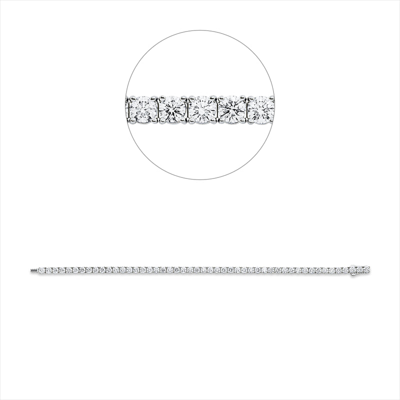 Armband    aus 750/-18 Karat Weißgold mit 49 Diamanten 6