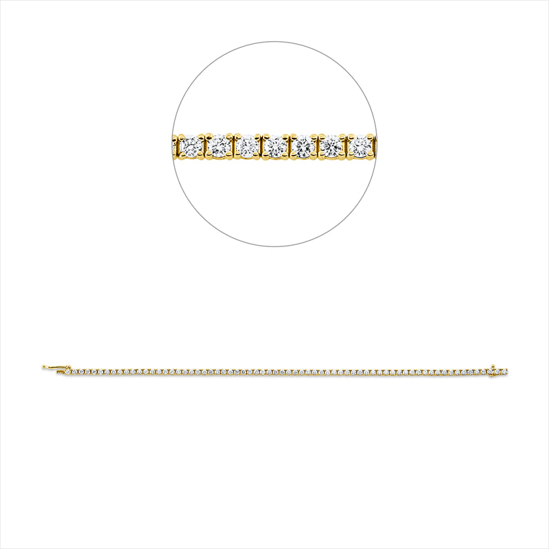 Armband    aus 750/-18 Karat Gelbgold mit 68 Diamanten 2
