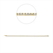 Armband    aus 750/-18 Karat Gelbgold mit 68 Diamanten 2