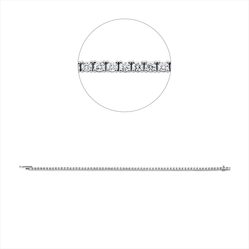 Armband    aus 750/-18 Karat Weißgold mit 68 Diamanten 2