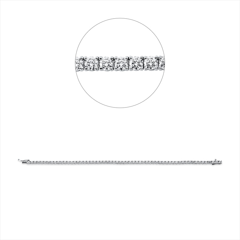 Armband    aus 750/-18 Karat Weißgold mit 64 Diamanten 3