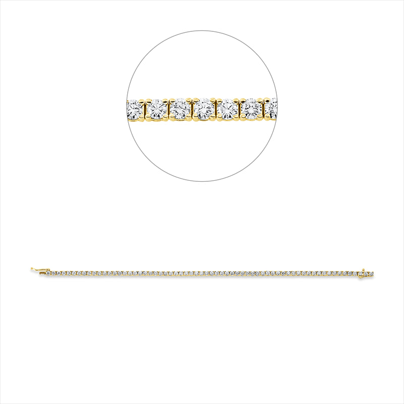 Armband    aus 750/-18 Karat Gelbgold mit 59 Diamanten 4