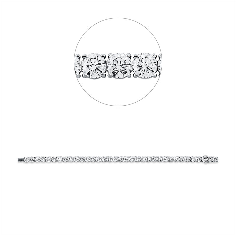 Armband    aus 750/-18 Karat Weißgold mit 35 Diamanten 17