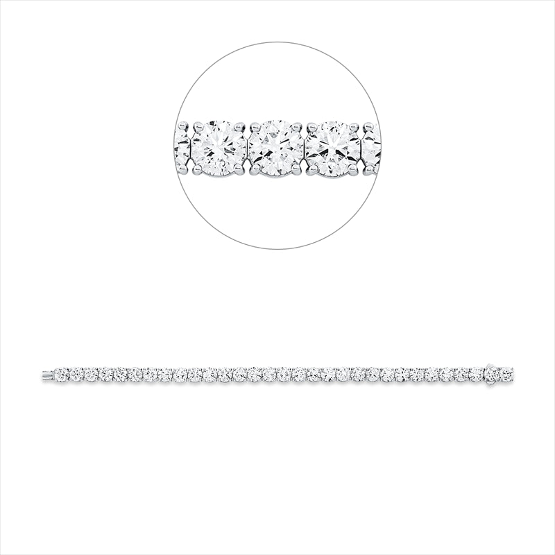 Armband    aus 750/-18 Karat Weißgold mit 31 Diamanten 21