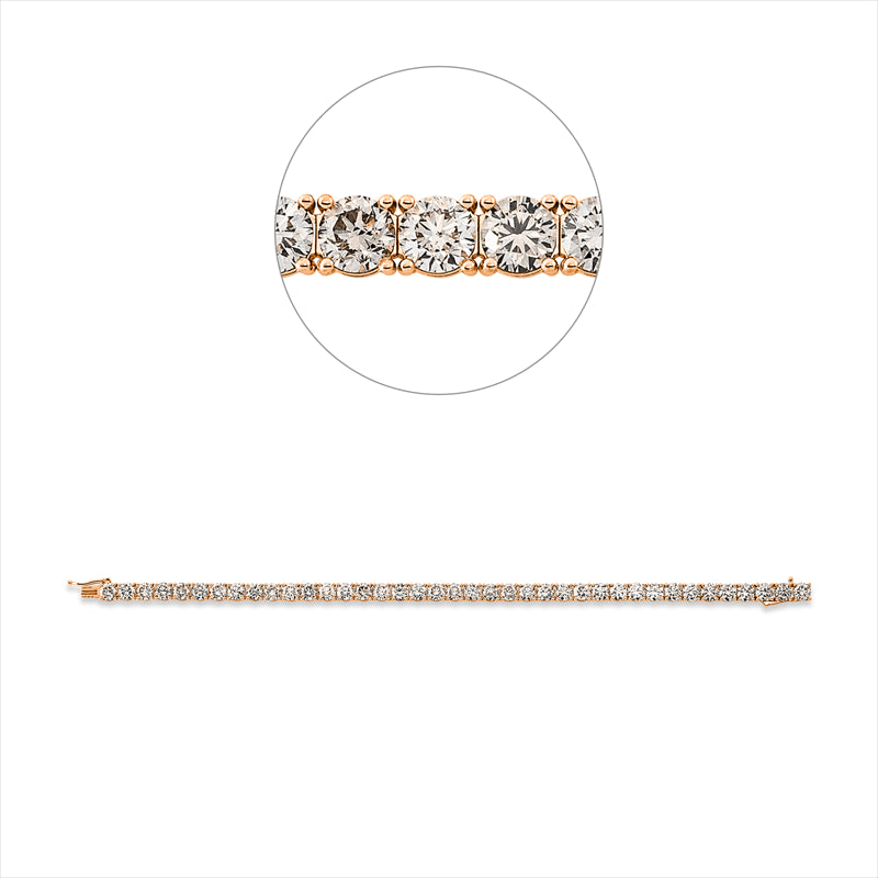 Armband    aus 750/-18 Karat Rotgold mit 39 Diamanten 11