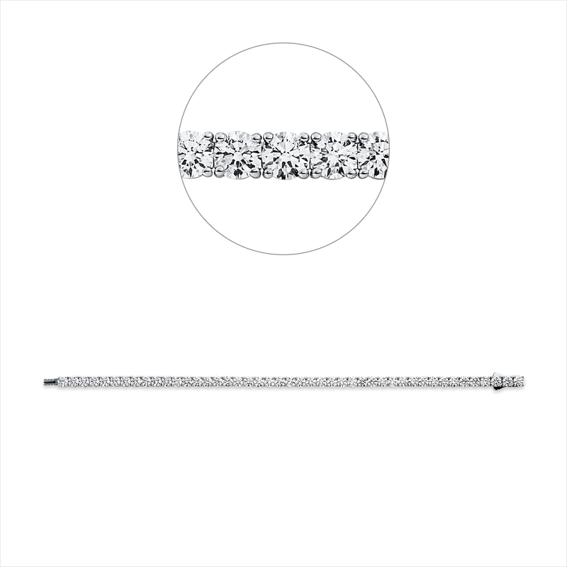 Armband    aus 750/-18 Karat Weißgold mit 45 Diamanten 8
