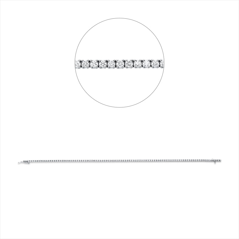Armband    aus 750/-18 Karat Weißgold mit 100 Diamanten 0