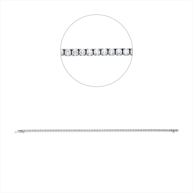 Armband    aus 750/-18 Karat Weißgold mit 95 Diamanten 1