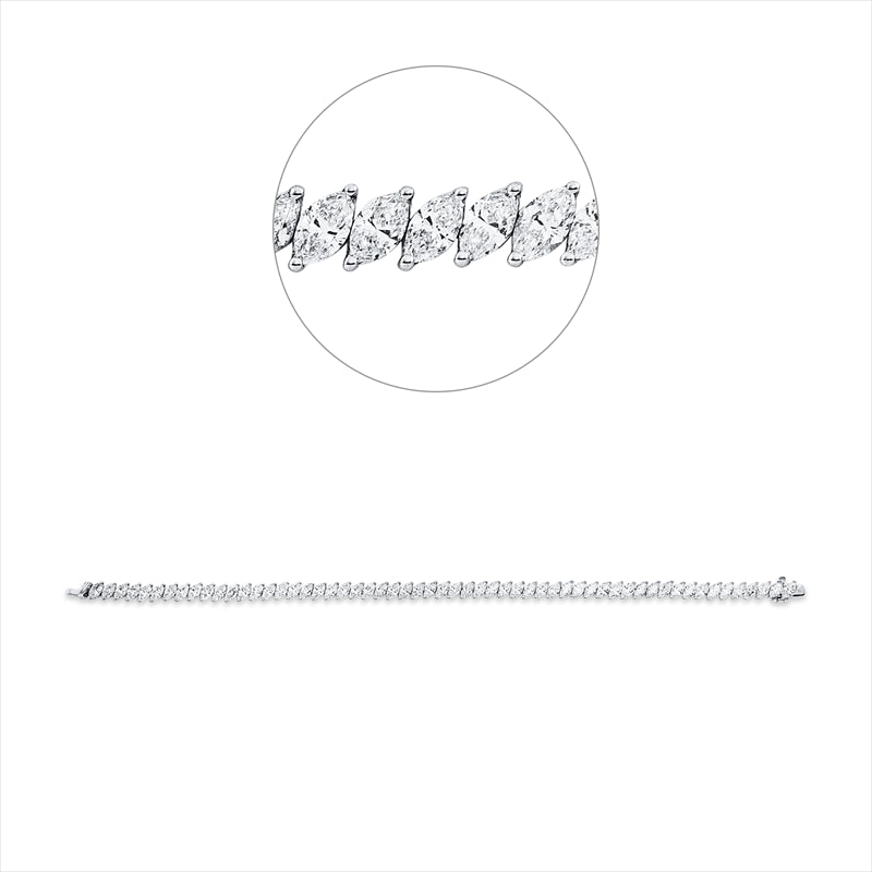 Armband    aus 750/-18 Karat Weißgold mit 57 Diamanten 7