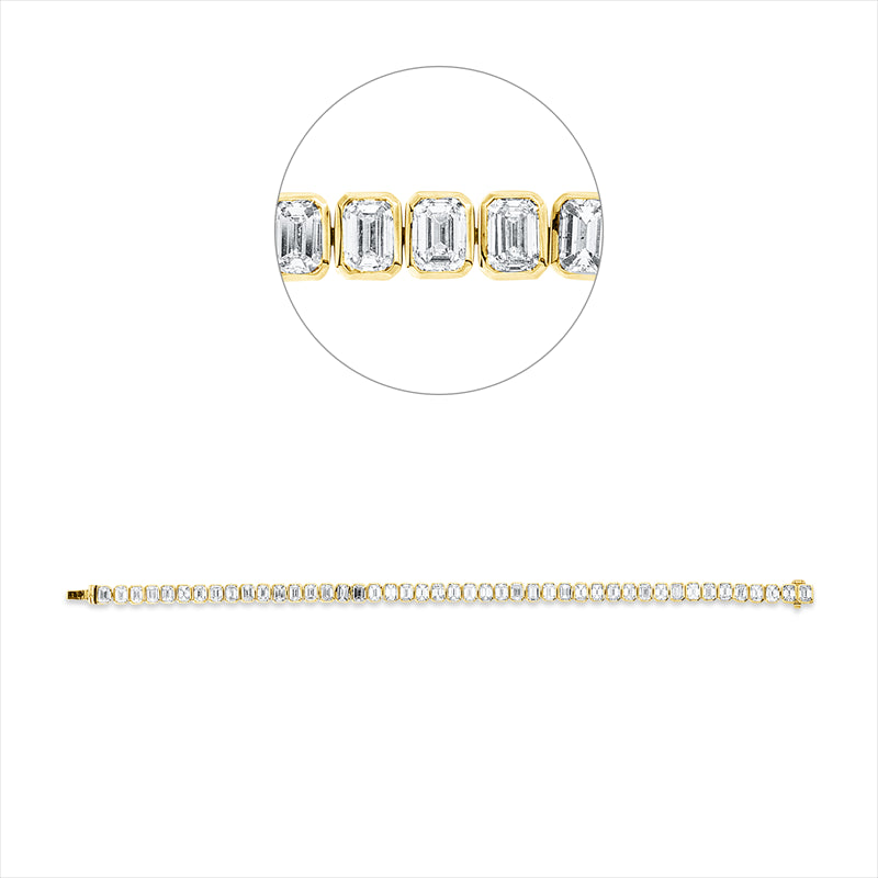 Armband    aus 750/-18 Karat Gelbgold mit 45 Diamanten 11