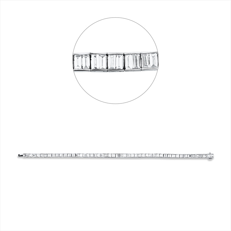 Armband    aus 750/-18 Karat Weißgold mit 101 Diamanten 3