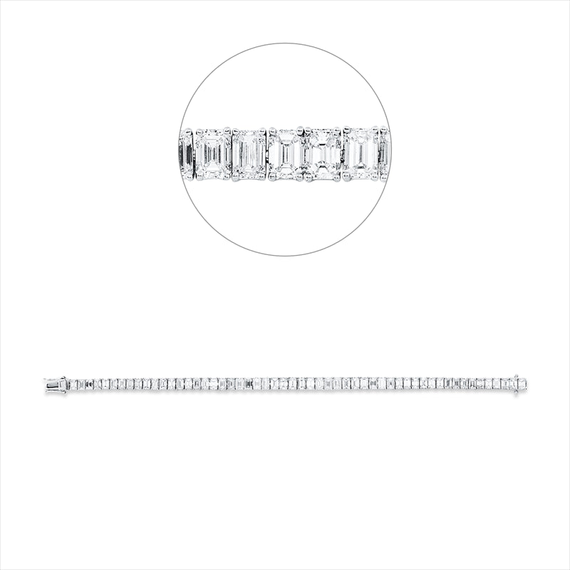 Armband    aus 750/-18 Karat Weißgold mit 55 Diamanten 10