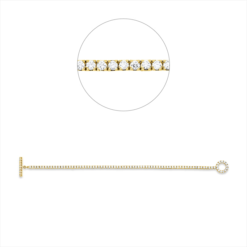 Armband    aus 750/-18 Karat Gelbgold mit 92 Diamanten 2