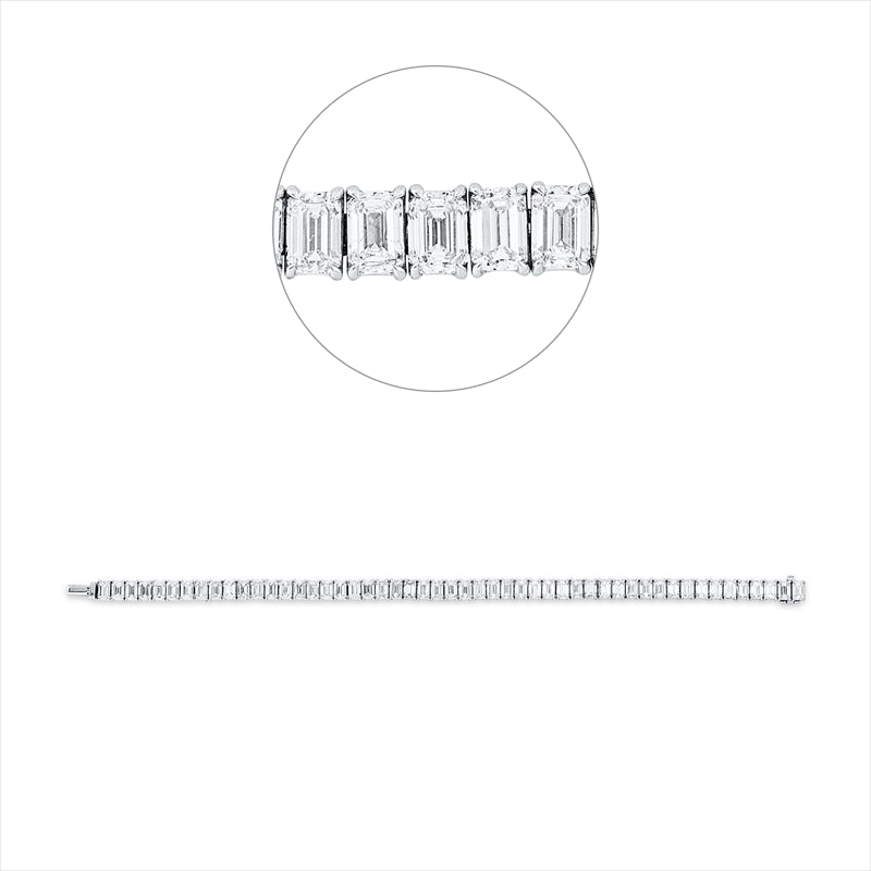 Armband    aus 750/-18 Karat Weißgold mit 51 Diamanten 12