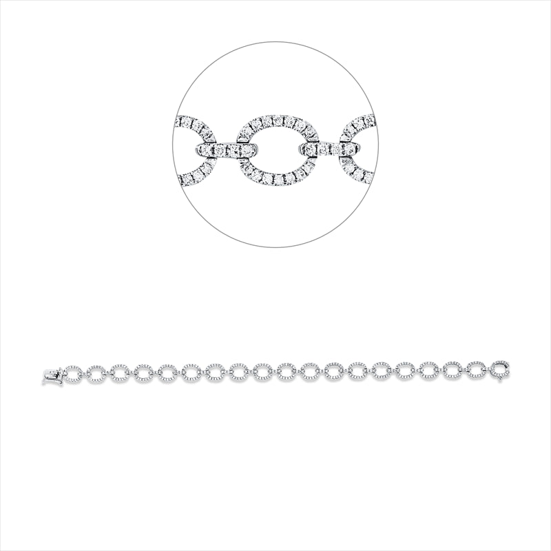 Armband    aus 750/-18 Karat Weißgold mit 342 Diamanten 1