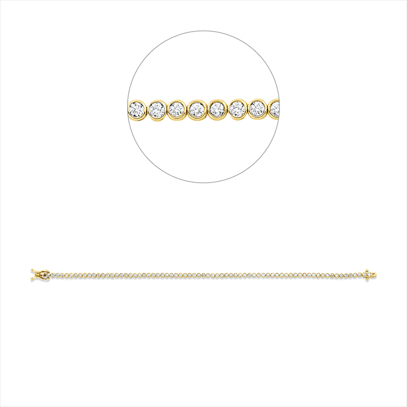 Armband    aus 585/-14 Karat Gelbgold mit 71 Diamanten 1