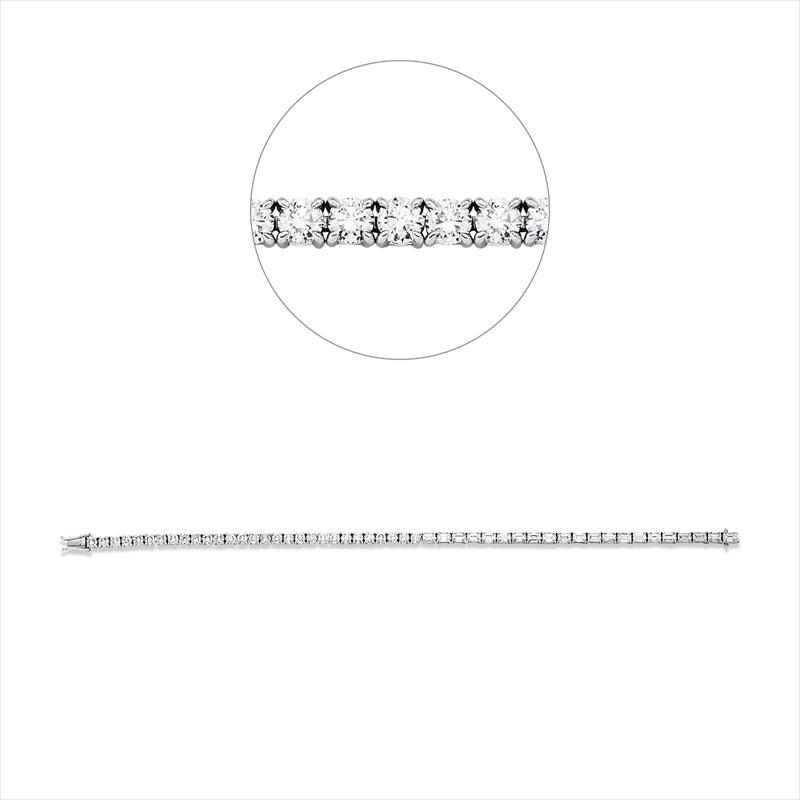 Armband    aus 750/-18 Karat Weißgold mit 50 Diamanten 5