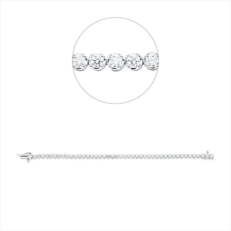 Armband    aus 750/-18 Karat Weißgold mit 45 Diamanten 2