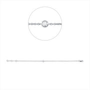 Armband    aus 750/-18 Karat Weißgold mit 1 Diamant 0