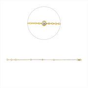 Armband    aus 750/-18 Karat Gelbgold mit 3 Diamanten 0