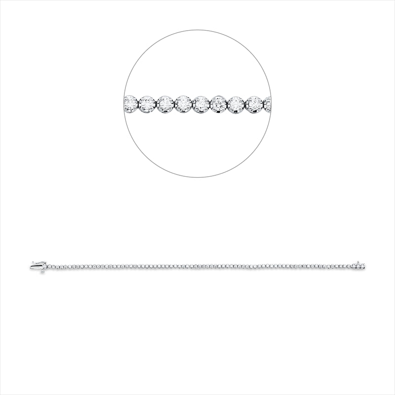 Armband    aus 750/-18 Karat Weißgold mit 79 Diamanten 0