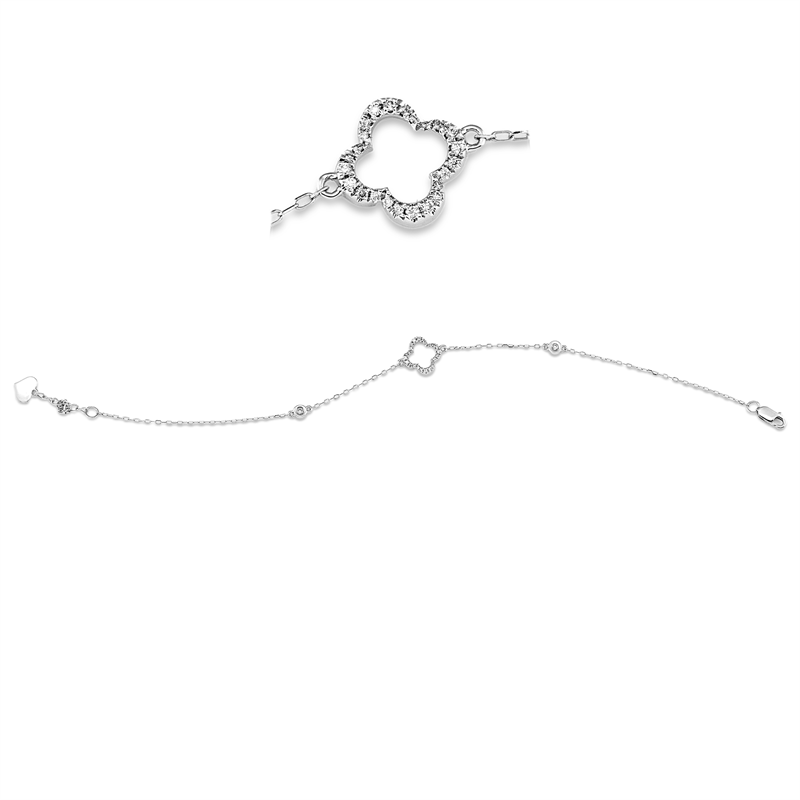 Armband    aus 585/-14 Karat Weißgold mit 26 Diamanten 0