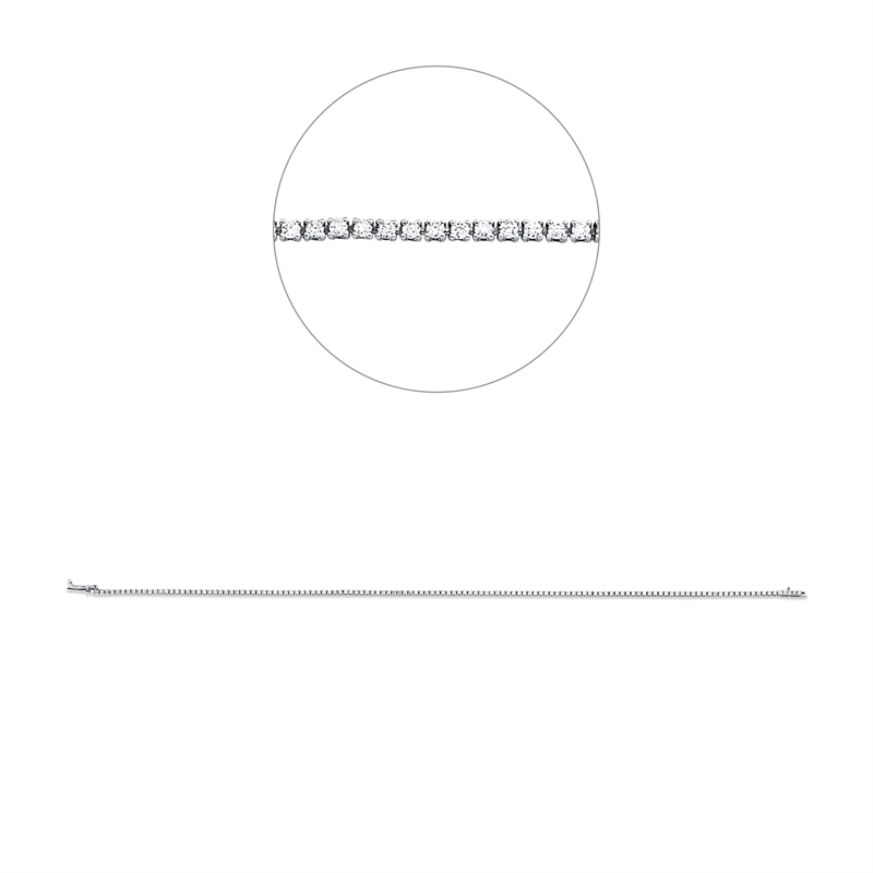 Armband    aus 750/-18 Karat Weißgold mit 135 Diamanten 0