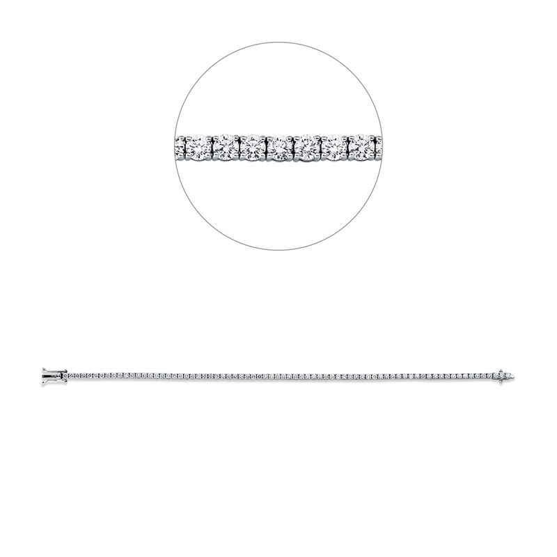 Armband    aus 750/-18 Karat Weißgold mit 74 Diamanten 3