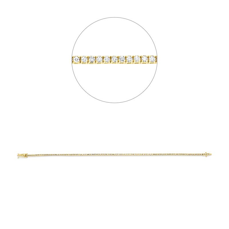 Armband    aus 750/-18 Karat Gelbgold mit 103 Diamanten 1