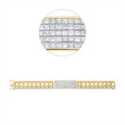 Armband    aus 750/-18 Karat Gelbgold / Weißgold mit 80 Diamanten 5